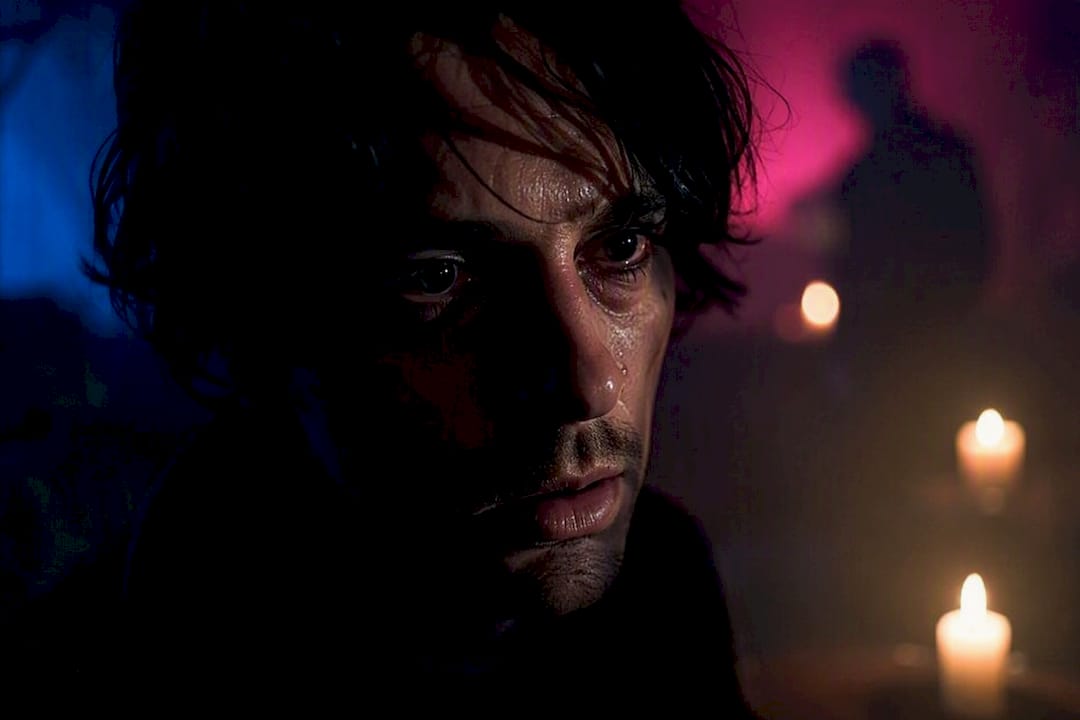 Actor showing subtle psychological dread