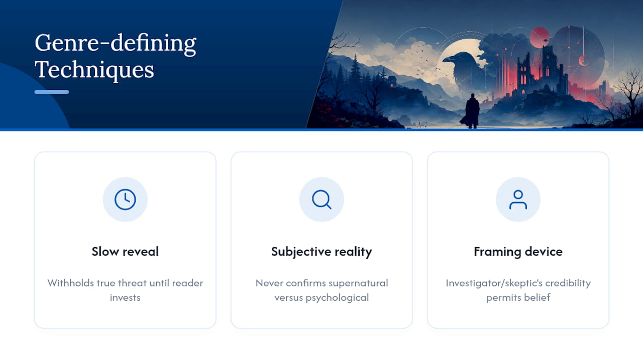 Diagram of three narrative techniques defining genre