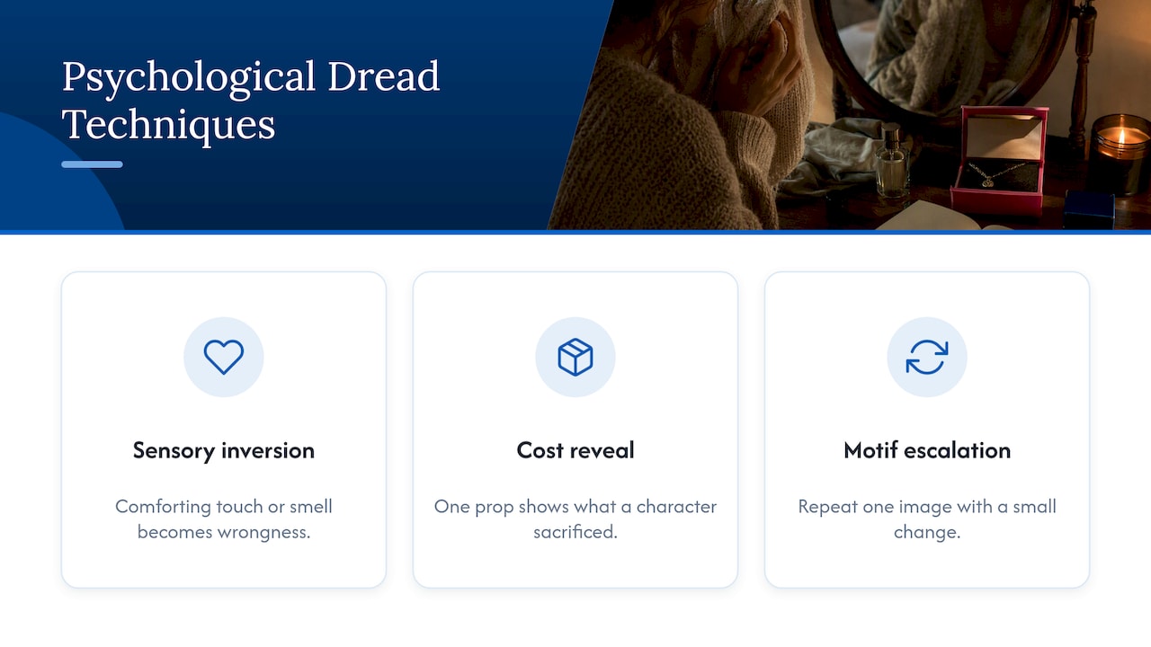 Three techniques for creating psychological dread