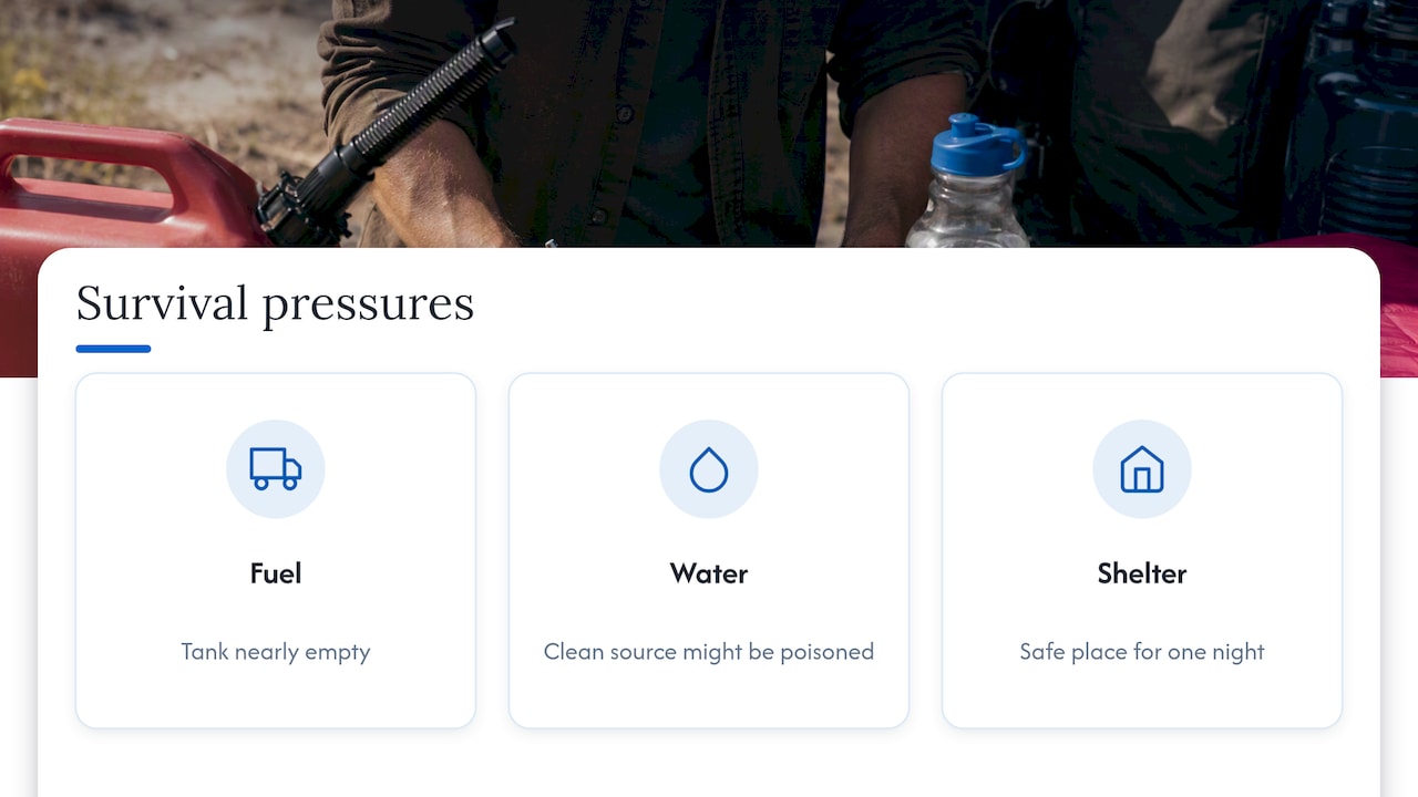 Three quiet pressures of survival